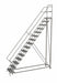Rolling Ladder 15 Step Steel Perforated
