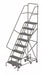 Rolling Ladder 8 Step Steel Perforated