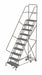 Rolling Ladder 10 Step Steel Serrated