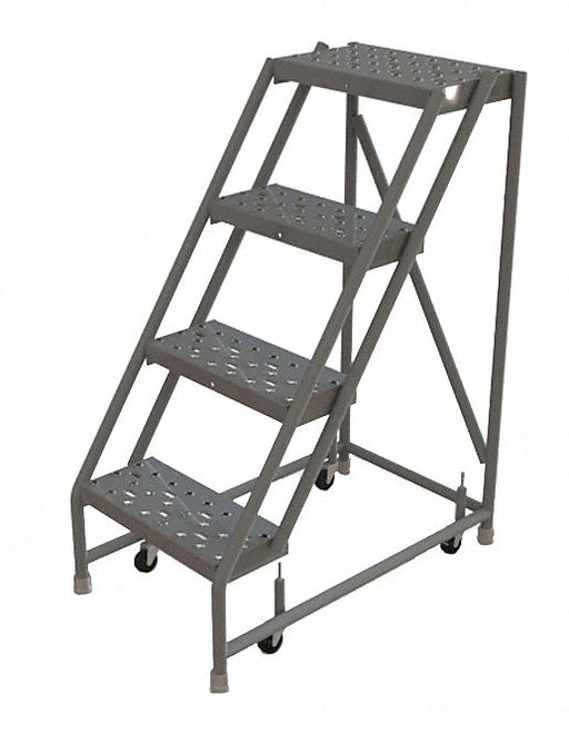Rolling Ladder 4 Step Steel Perforated