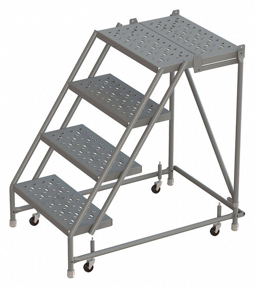 Rolling Ladder 4 Step Steel Perforated