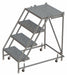 Rolling Ladder 4 Step Steel Perforated