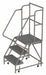 Rolling Ladder 3 Step Steel Serrated