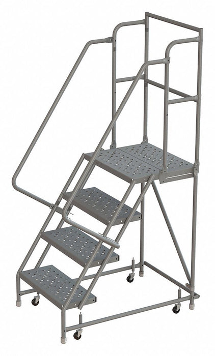 Rolling Ladder 4 Step Steel Perforated