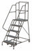 Rolling Ladder 5 Step Steel Perforated