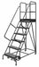 Rolling Ladder 6 Step Steel Perforated