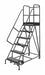 Rolling Ladder 6 Step Steel Perforated