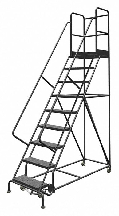 Rolling Ladder 9 Step Steel Perforated