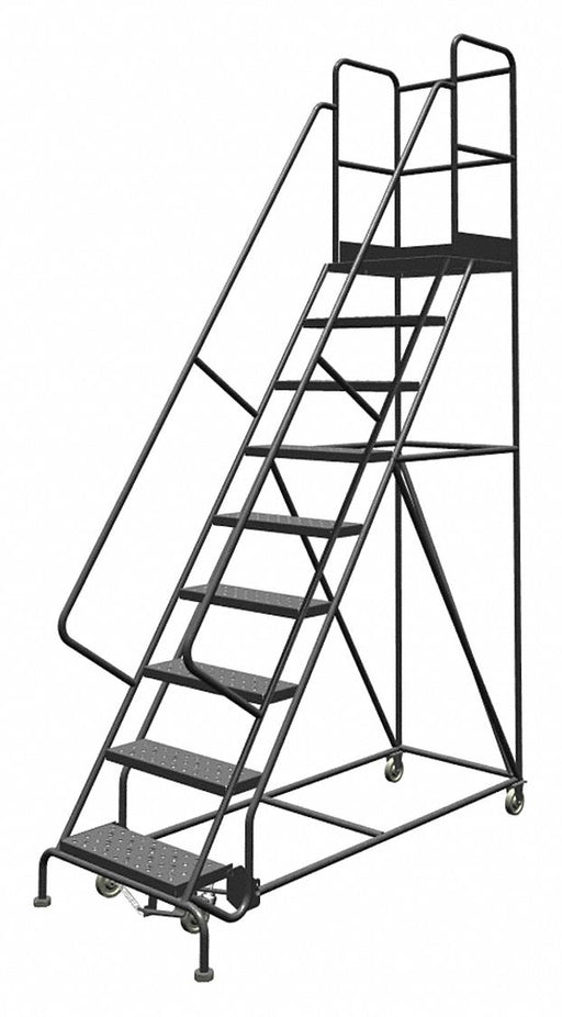 Rolling Ladder 9 Step Steel Perforated