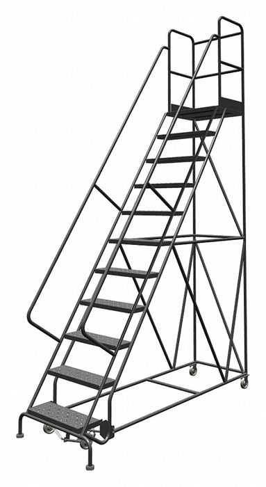 Rolling Ladder 11 Step Steel Perforated