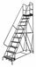 Rolling Ladder 11 Step Steel Perforated