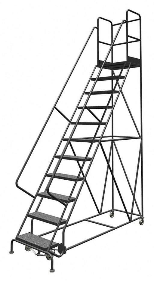 Rolling Ladder 11 Step Steel Perforated