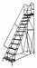 Rolling Ladder 12 Step Steel Serrated