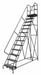 Rolling Ladder 13 Step Steel Perforated