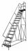 Rolling Ladder 14 Step Steel Perforated