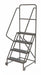Tilt and Roll Ladder 4 Step Perforated