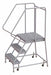 Rolling Ladder 3 Step Aluminum Serrated