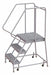 Rolling Ladder 3 Step Aluminum Serrated