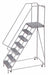 Rolling Ladder 7 Step Aluminum Serrated