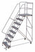 Rolling Ladder 8 Step Aluminum Serrated