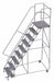 Rolling Ladder 9 Step Aluminum Serrated