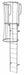 Fixed Ladder w/ Safety Cage Steel 10 ft.