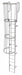Fixed Ladder w/ Safety Cage Steel 14 ft.