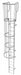 Fixed Ladder w/ Safety Cage Steel 16 ft.