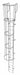 Fixed Ladder w/ Safety Cage Steel 18 ft.