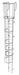 Fixed Ladder w/ Safety Cage Steel 21 ft.