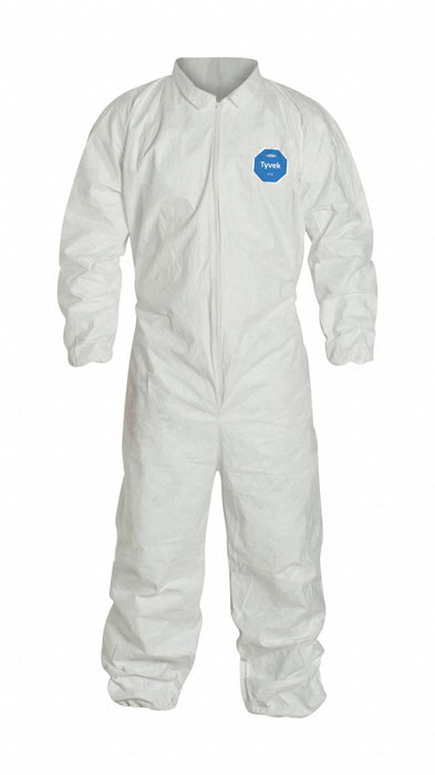 Collared Coveralls 3XL Wht Tyvek 400 PK6