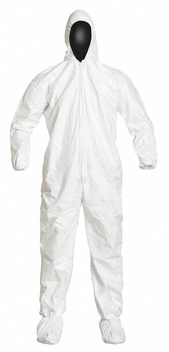 M9101 Coveralls 3XL Wht Tyvek IsoClean PK25