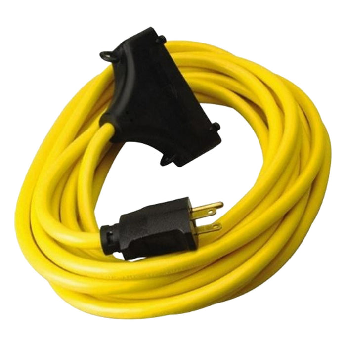GFCI Yellow 50 ft 3 Outlet 12 AWG