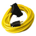 GFCI Yellow 50 ft 3 Outlet 12 AWG