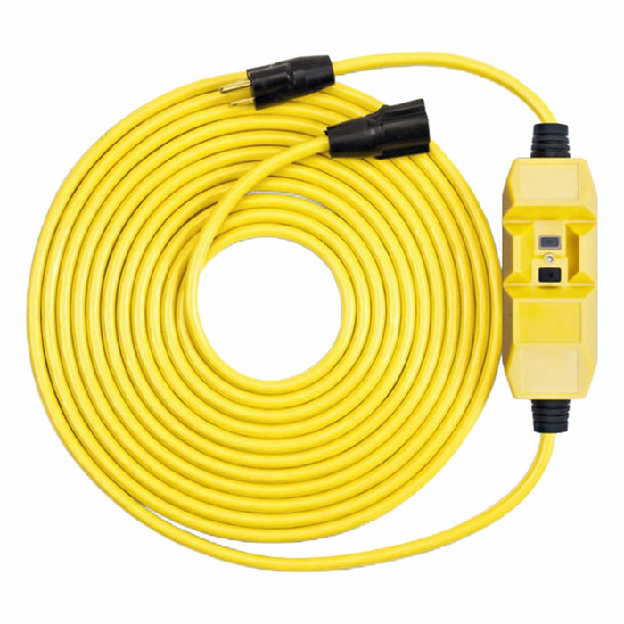 GFCI Yellow 50 ft 1 Outlet 12 AWG