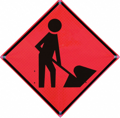 Traffic Sign 48 in x 48 in Orange