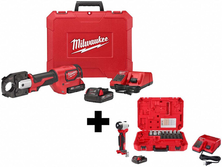 M18 600 MCM Crimper Kit + Cable Stripper