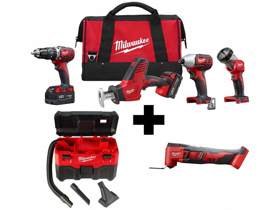 M18 4PC Tool Kit M18 Vac M18 MultiTool