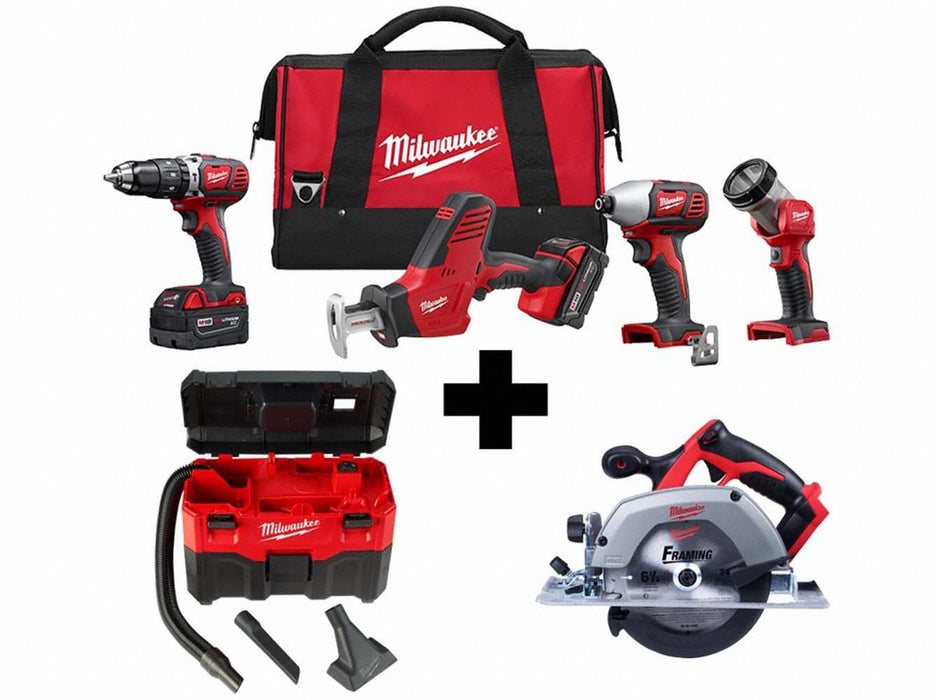 M18 4PC Combo Kit M18 Vac M18 Circ Saw