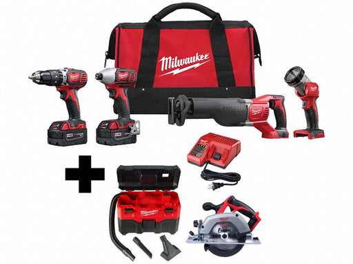 M18 4-Tool Kit M18 Vac M18 6.5 Circ Saw
