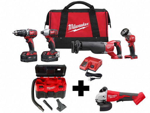 M18 4-Tool Kit M18 Vac M18 Grinder
