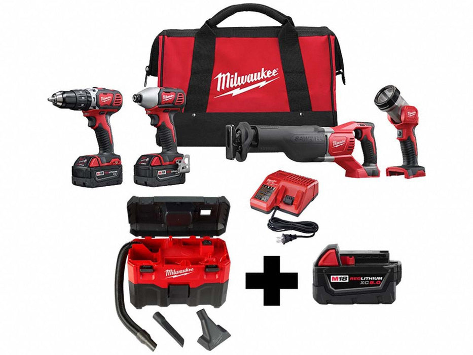 M18 4-Tool Kit M18 Vac M18 5.0
