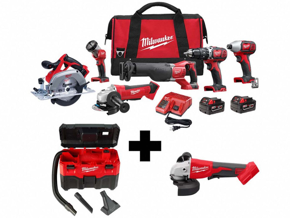 M186-tool Kit M18 Vac M18 Grinder