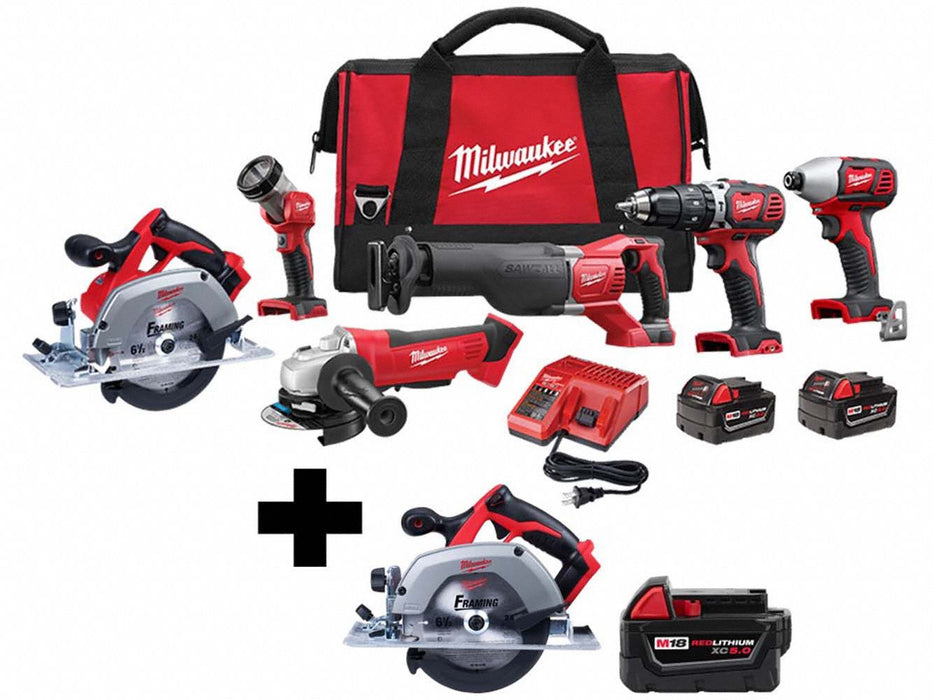 M18 6Tool Kit M18 6 Circ M18 XC5.0