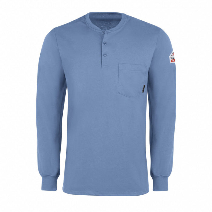 D1302 Ls Fr Interlock Henley Lb 6.25 Oz