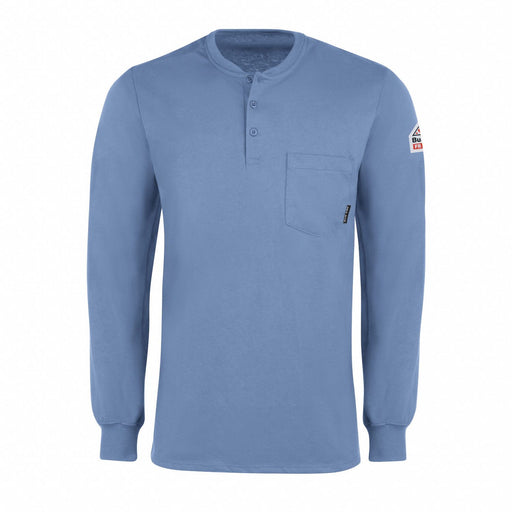 Ls Fr Interlock Henley Lb 6.25 Oz
