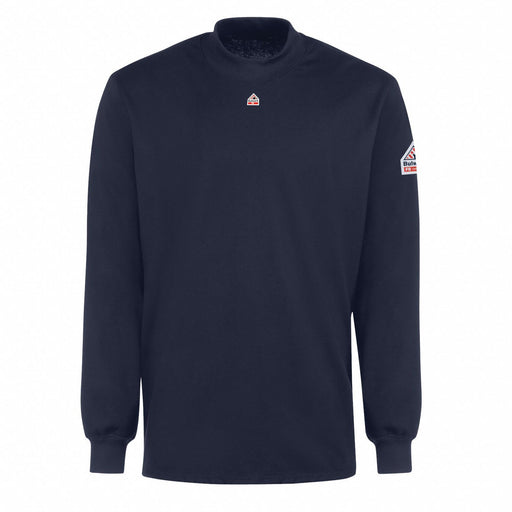D9247 FR Lng Slv Mock Turtleneck Shirt Nvy M