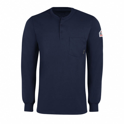 D1302 Lsfr Interlock Henley Navy 6.25 Oz