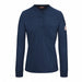 M9248 Ls Fr Henley Womens Navy