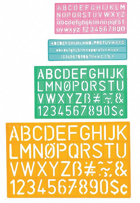 StencilSet CombinationSet Plastic 4pcs